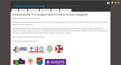 Desktop Screenshot of creationscoute.com