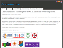 Tablet Screenshot of creationscoute.com